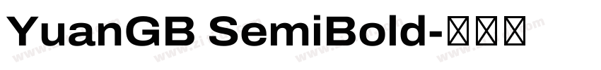 YuanGB SemiBold字体转换